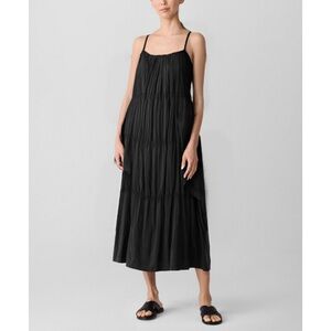 Eileen Fisher Silk Smocked Cami Dress XS